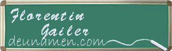 Florentin Gailer Visitenkarte